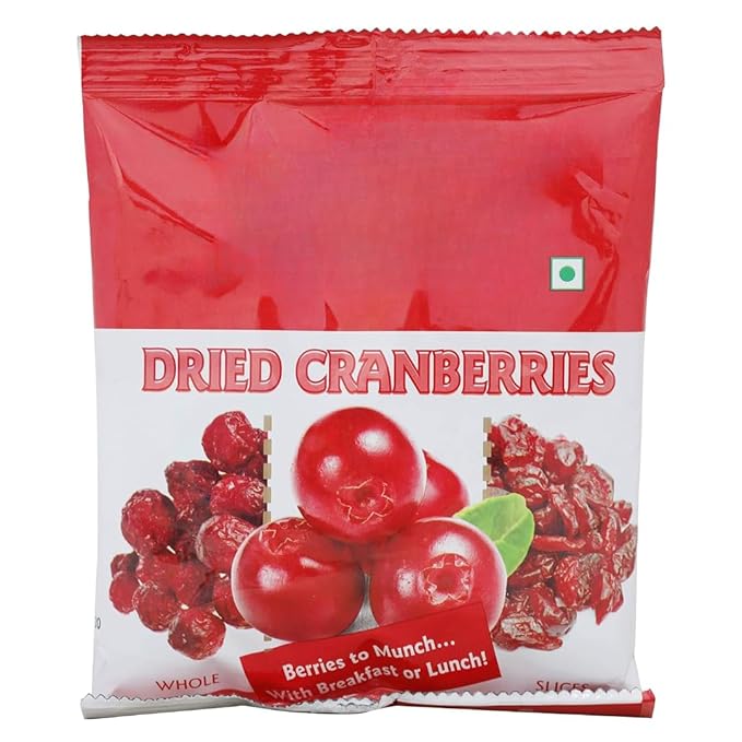 Generic Dried Cranberry Whole Slices Ready to Eat Snack | 100% Clean with No Added Preservatives | No Added Refined Sugar - 200g