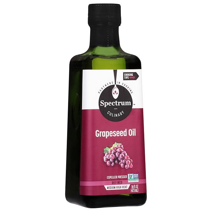 Spectrum Culinary Grapeseed Oil Refined 16 Oz (Pack of 12)