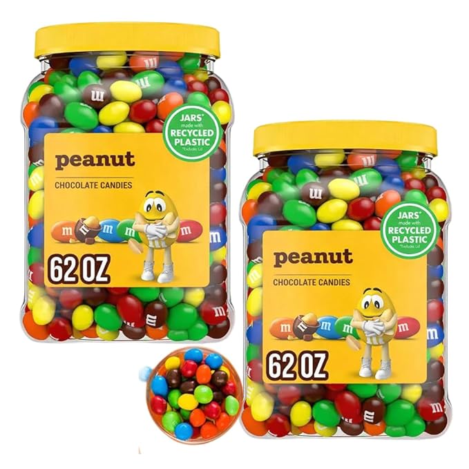 Peanut Milk Chocolate Candy Bulk Container 62 oz (62 Ounce (2 Pack))