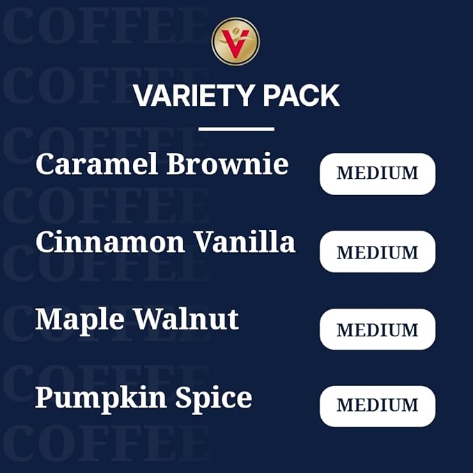 Victor Allen's Coffee Fall Harvest Variety Pack Medium Roast 96 Count Single Serve Coffee Pods for Keurig K-Cup Brewers