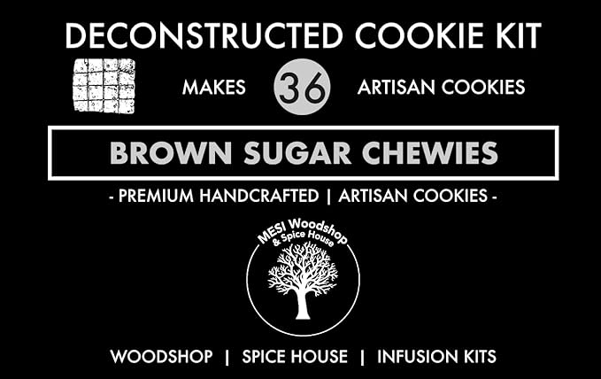 Brown Sugar Chewies Deconstructed Cookie Kit | Baking Mix Makes 36 Artisan Cookies | A Sweet Brown Sugar Dessert Indulgence In Every Bite