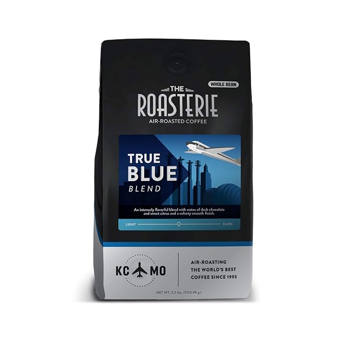 The Roasterie Air-Roasted Coffee - True Blue Blend Whole Bean (2.5 lbs)