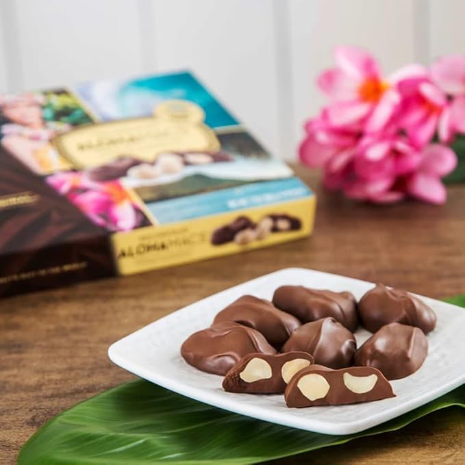 Hawaiian Host Alohamacs Milk Chocolate The Original Chocolate Covered Macadamia Nut 3 pack 15oz