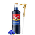 Torani Blue Raspberry Syrup 1 Liter Bottle with Pump Dispenser – Flavored Syrup with Pure Cane Sugar &amp Natural Ingredients – Perfect for Snow Cones Shakes Cocktails &amp Desserts