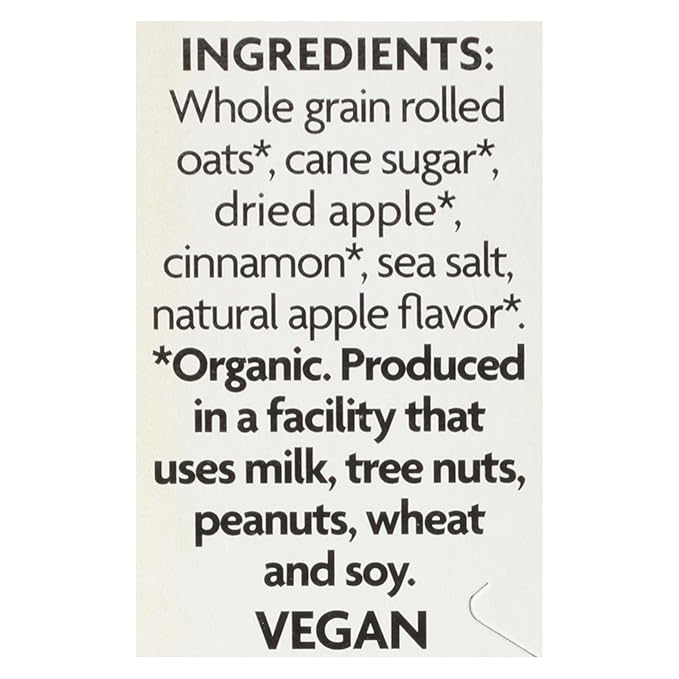 Natures Path Organic Apple Cinnamon Hot Oatmeal 14 Ounce - 6 per case.