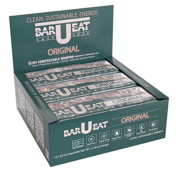 Bar U Eat Energy Bar Original 1.83 oz (Pack of 12)