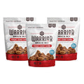 BeeFree Warrior Mix Gluten Free Granola - Chunky Granola Bites | Paleo Low Carb Grain Free Preservative Free Oat Free | Low Calorie Snacks | Hagen’s Berry Bomb 9 Ounce Bags 3 Pack