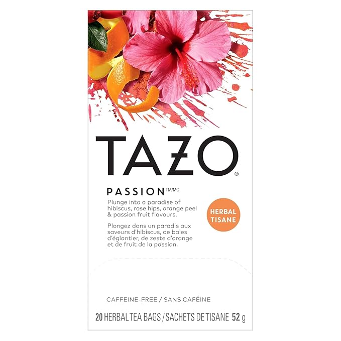 TAZO Tea Bags Passion Chamomile Mint Organic Green Ginger (1ea) (Variety Pack)