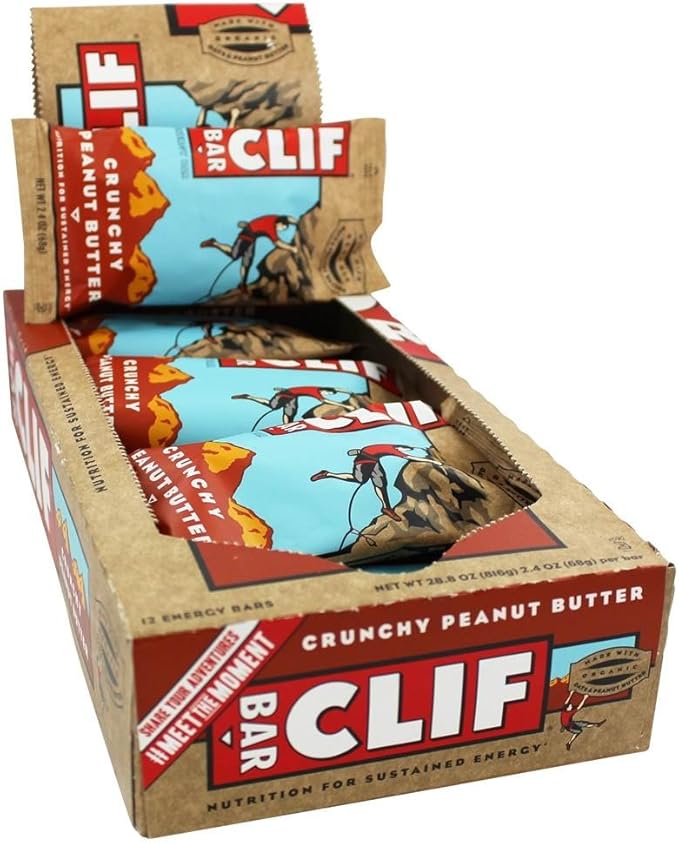 Clif Bar Energy Bar Crunchy Peanut Butter 2.4 Ounce 12/Box Sold As 1 Box