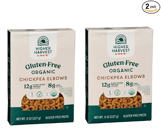 Higher Harvest by HEB Gluten Free Pasta - 2 pack (Chickpea Elbows 8oz)