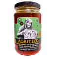 Aoritiko Organic Pure Cretan Mountain Honey | Organic Greek Honey | 100% Natural Wildflower &amp Herb-Infused Rich Aromatic Flavor Harvested from Pristine Greek Flora | 450 gram glass jar
