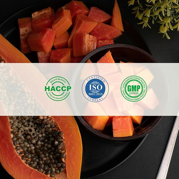 Papaya Fruit Powder 227g | 100% Natural Papaya Powder 8 oz for Juices Smoothies Milk Shakes Fruit Salads | Free from Preservatives Artificial Colors | Vegan Gluten-Free (Pack of 2)