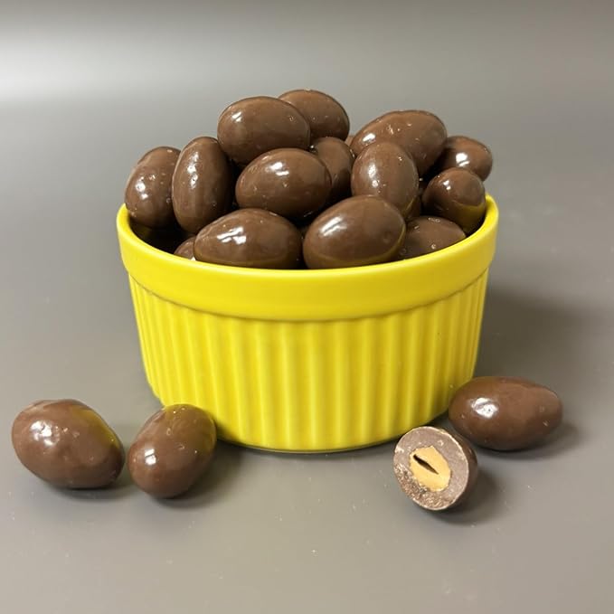 Milk Chocolate Covered Almonds 2-Pound Bag | Classic Chocolate Covered Nuts | Coated Roasted Almonds for Holiday Gifting Party Favors Dessert Boards &amp Office Candy