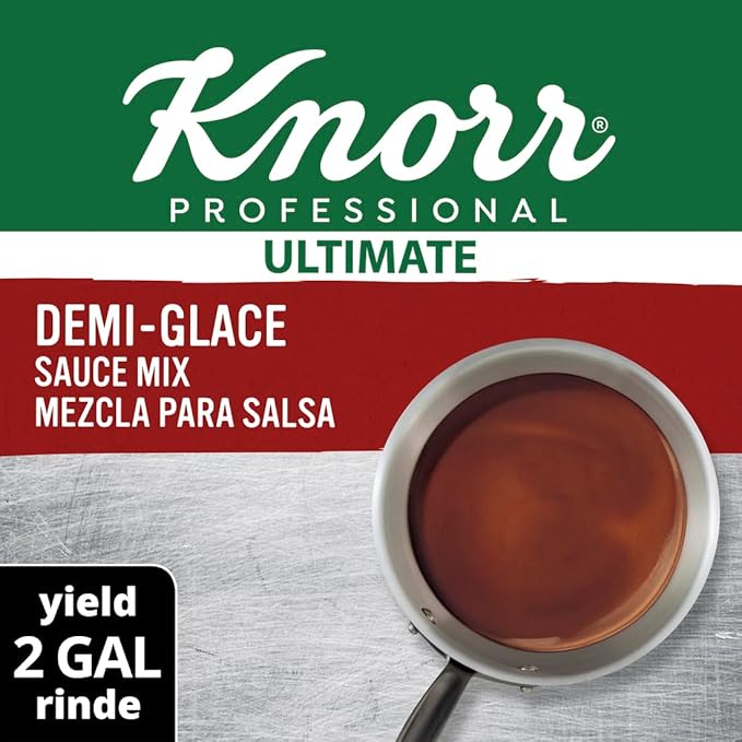 Knorr Professional Ultimate Demi-Glace Sauce Mix Gluten Free No Artificial Flavors or Preservatives No added MSG Dairy Free 26 oz Pack of 4