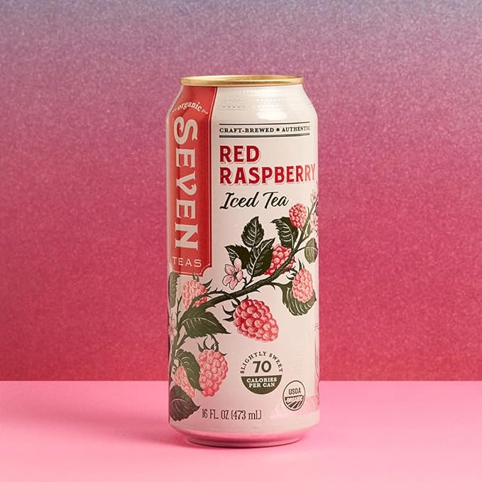 SevenTeas Roadtrip Variety Pack 16 OZ (Pack of 12 Cans) Organic Iced Tea and Lemonade