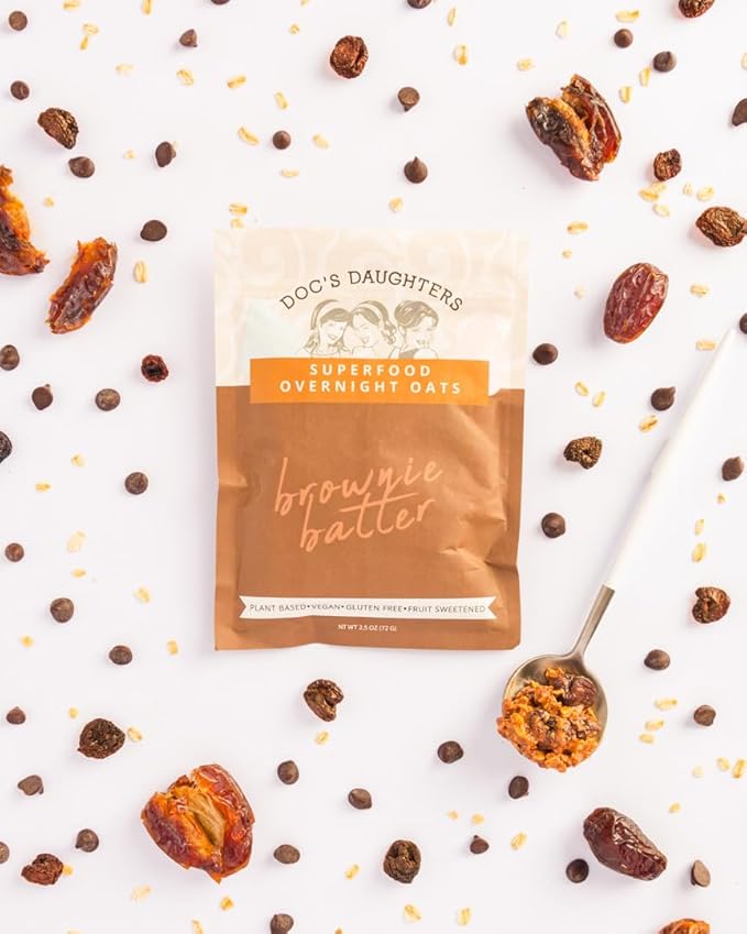 Doc's Daughters Superfood Overnight Oats - Brownie Batter (6 Pack)