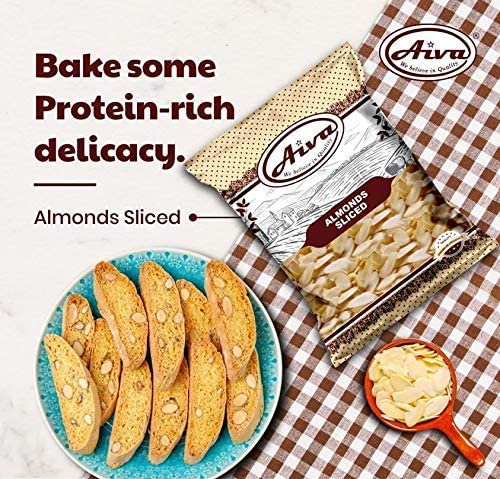 Aiva Blanched Almonds Sliced (5 LB Bulk Bag) – Premium Sliced Almonds for Baking Cooking and Toppings