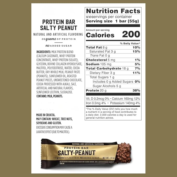 BarebeIIs Protein Bars Assorted Variety Pack - 5 Flavor - Protein Snacks with 20g of Protein - 10 Count