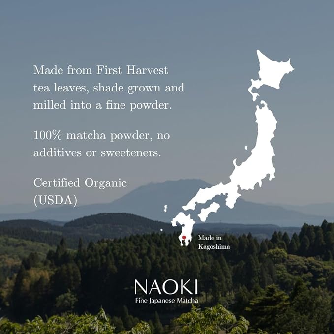 Naoki Matcha Chiran Harvest Masters Collection Matcha – Authentic Japanese Ceremonial Grade Matcha Green Tea Powder from Kagoshima Japan (40g / 1.4oz)