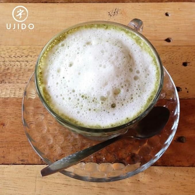 Ujido Sweet Matcha 16 oz. – Sugar-Free Ceremonial Grade Japanese Matcha Powder – Sweetened with Monk Fruit &amp Non-GMO Erythritol – For Teas &amp Lattes – Zero Net Carbs Gluten Free &amp Keto F