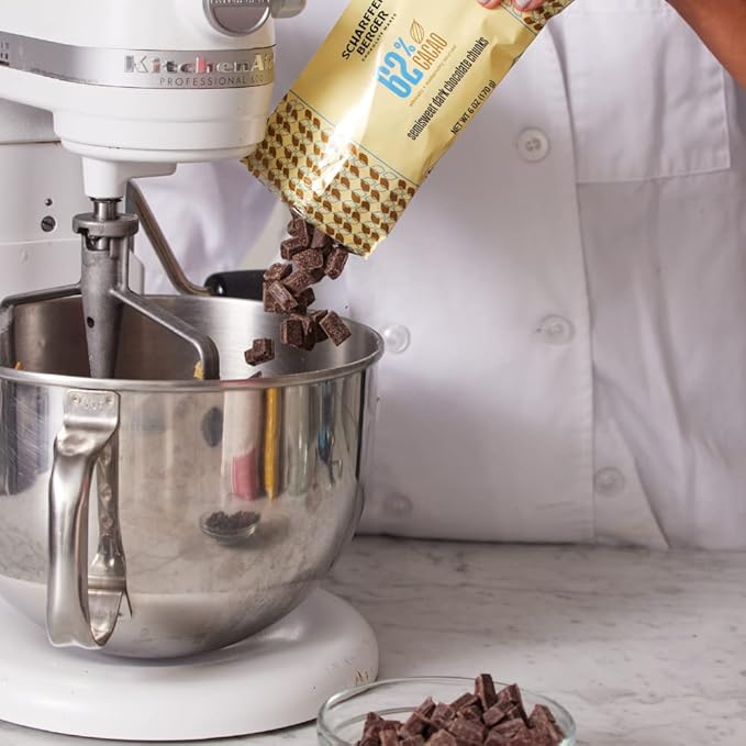 SCHARFEEN BERGER Baking Chocolate Chunks Semisweet 6 Ounce (Pack of 5)