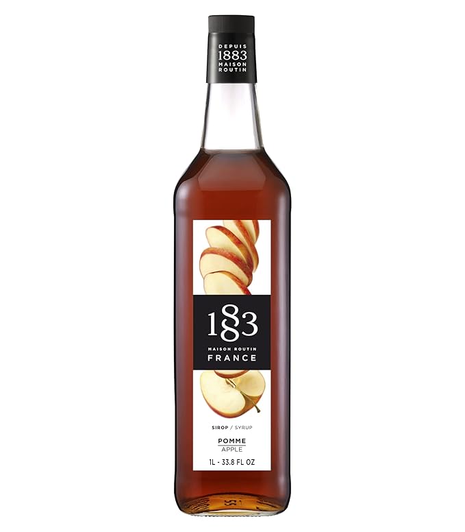 1883 Apple Syrup for Drinks Made in France 1 Liter Glass Bottle