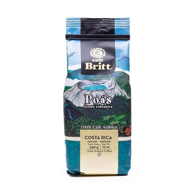 Café Britt® - Costa Rican Origins Coffee Bundle (12 oz.) (3-Pack) (From: Tarrazú Tres Ríos &amp Poás) - Ground Arabica Kosher Gluten Free Gourmet &amp Medium Light &amp Dark Roast
