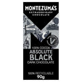 Montezuma Dark Chocolate Absolute Black 100% Cocoa 90g (Pack of 9)