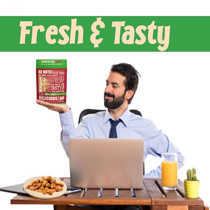 Sincerely Nuts – Honey Roasted Cashews | Two Lb. Bag | Deluxe Kosher Snack Food | Healthy Source of Protein &amp Nutritional Content | Gourmet Quality Cashew Nut