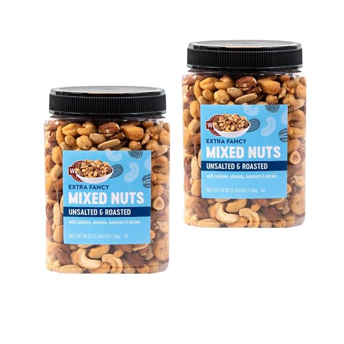 Mixed Nuts Roasted Unsalted Fancy 40 oz (40 oz (2 Pack))