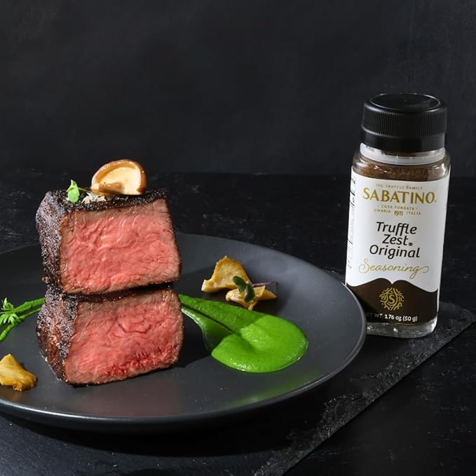 Sabatino Tartufi Truffle Zest Seasoning The Original All Purpose Gourmet Truffle Powder Plant Based Vegan and Vegetarian Friendly Kosher Low Carb Keto Non-GMO Project Certified 2pack