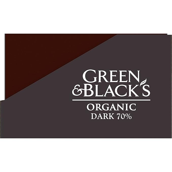 Green &amp Black's Organic Dark Chocolate Bar 70% Cacao 20 - 1.2 oz Bars