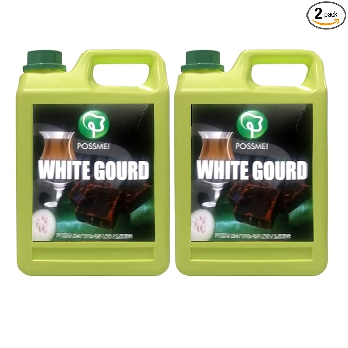 Possmei White Gourd Flavored Syrup 5.5 Pound Plastic Jar 2 Pack