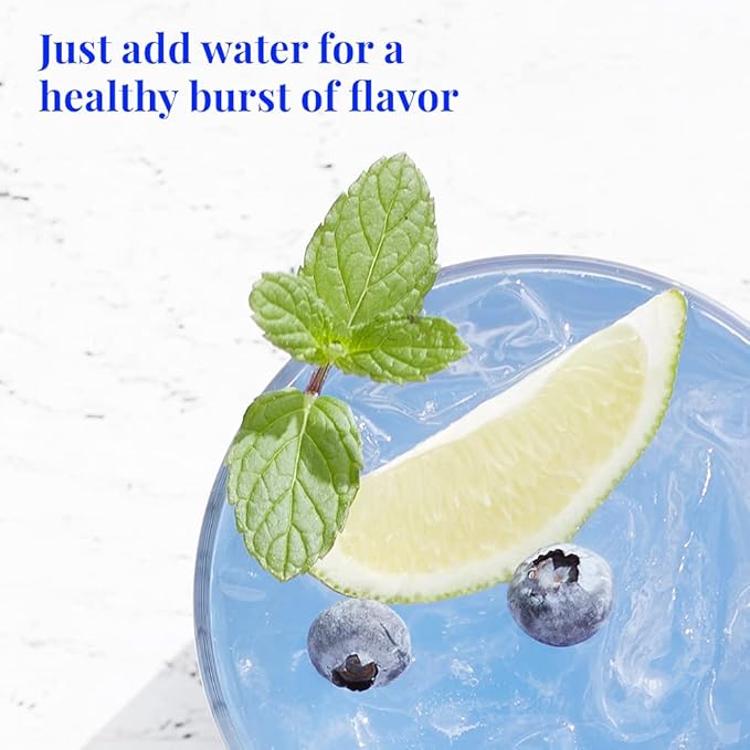 The Republic of Tea Hydration Blue Berry Lime Single Sips 14 Count