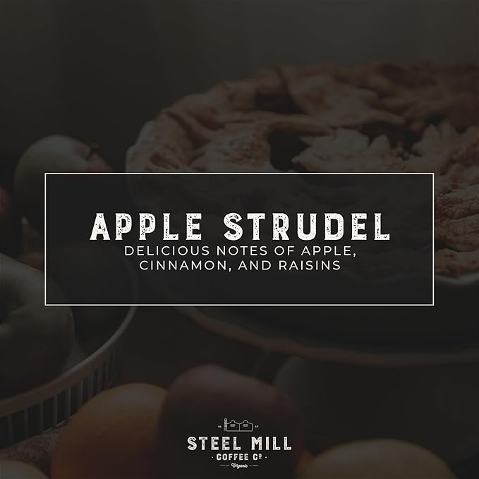 Steel Mill Coffee Co. Apple Strudel Flavored Coffee | 2 LB/Ground/Regular | Grown in Colombia