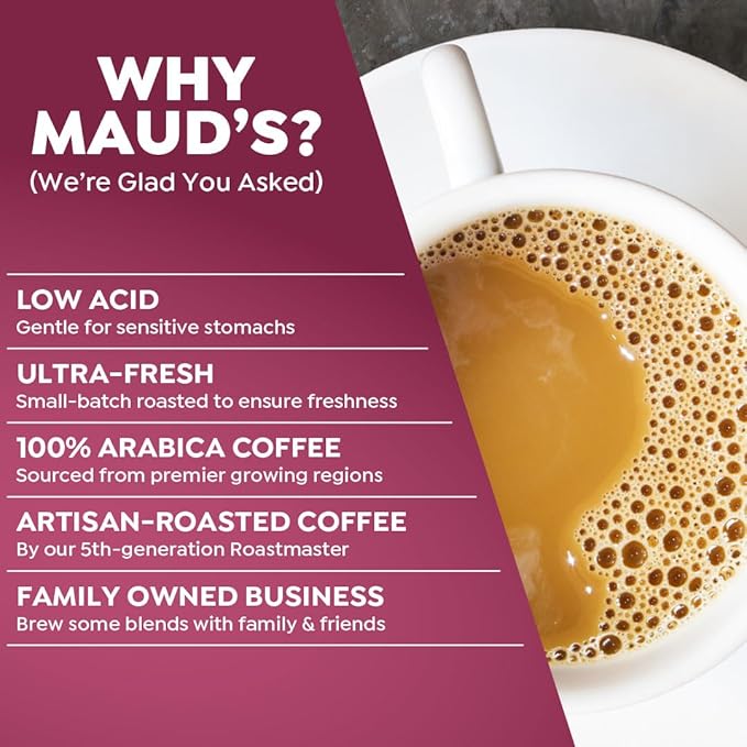 Maud's Decaf Coffee Pods Variety Pack 80 ct 9 Assorted Roasts &amp Flavors Decaffeinated Medium Roast Coffee in Single Serve Pods - 100% Arabica Coffee Compatible with Keurig K Cups Maker
