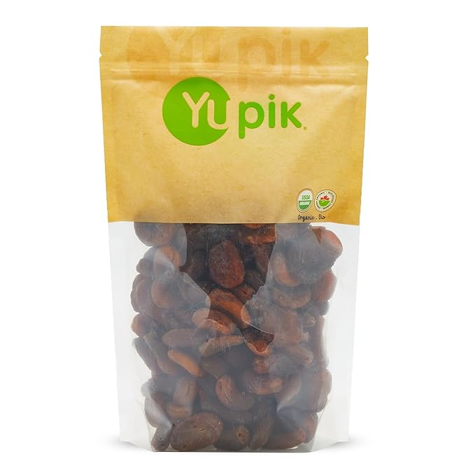 Yupik Organic Apricots 2.2 lb (35.2 oz) Non-GMO Vegan Gluten-Free Dried Fruits No Added Sugar Naturally Sweet Sulphite-Free Source of Fiber Healthy Snacks Ideal for Baking &amp Topping