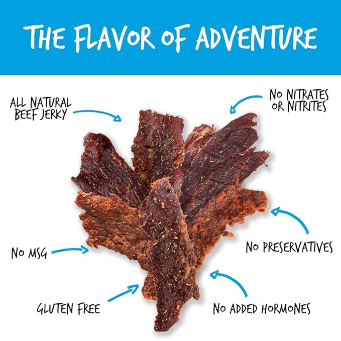 Baja Beef Jerky Snack Pack - Jerky Variety Pack Beef Jerky Gifts for Men Beef Jerky Sampler Craft Jerky Beef Jerky Assortment Gluten Free Jerky High Protein Jerky - 2.5 Oz Bags (Pack of 4)