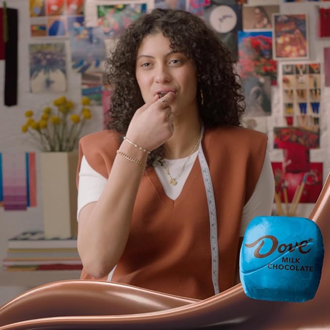 DOVE Promises Milk Chocolate Candy Individually Wrapped Bulk Pack (38.09 oz 136 Piece) Bag 8.46 ounces