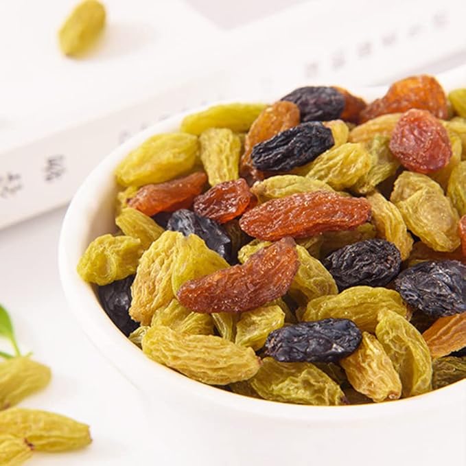 Seedless Medley Raisinsdried fruit golden raisins raisins bulk Three-color raisins raisin milk tea ingredients casual snacks17.63oz/500g