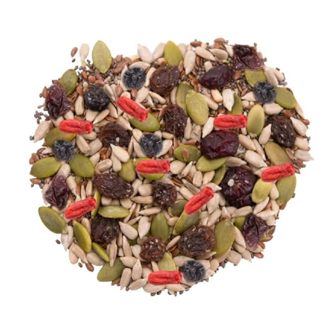 Gerbs Superfood Snack Mix 2 lbs. | Raw Seeds &amp Unsulfured Sweetened Dried Fruit Resealable Bag | Sweet-Tart Fruit Meets Crunchy Seeds | Top 14 Allergen-Free