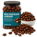 Milk Chocolate Covered Almonds California Oven-Roasted 48 Ounce Jar