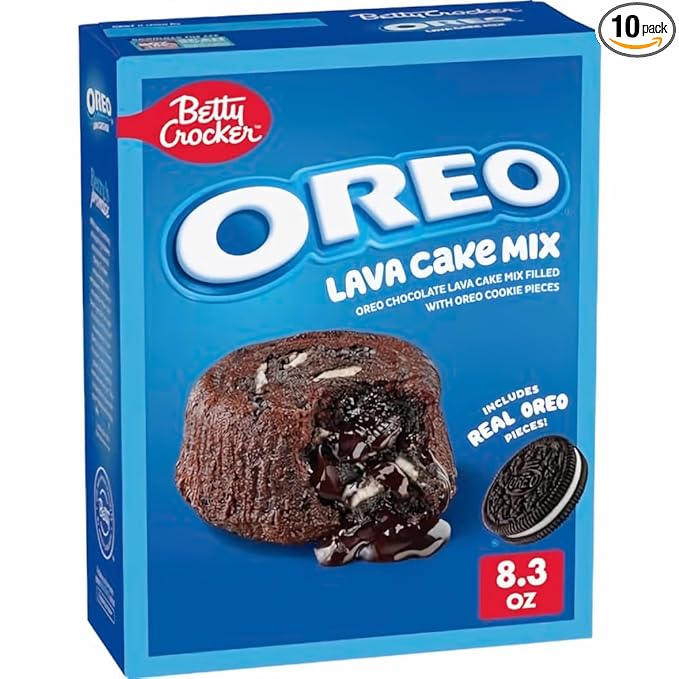 Betty Crocker Oreo Lava Cake Mix 8.3 oz (Pack of 10)