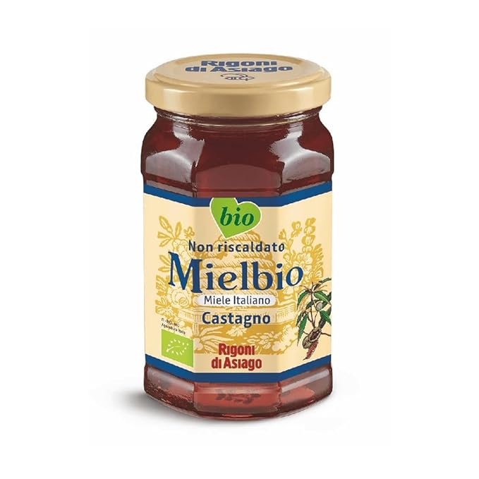 Rigoni di Asiago Organic Italian Raw Mielbio Forest Raw Honey 10.58 Oz (Pack of 6)