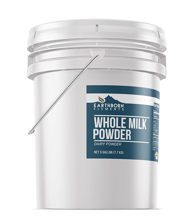 Earthborn Elements Whole Milk Powder 5 Gallon Light Sweet Taste Bulk Size