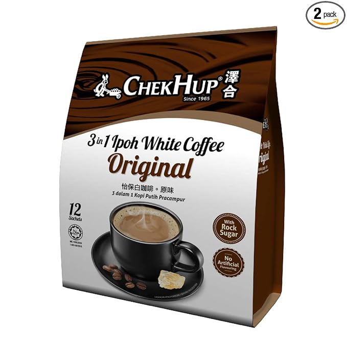 2-Pack Malaysia Chek Hup 3 In 1 Ipoh White Coffee- Original (12s x 40g) (2)