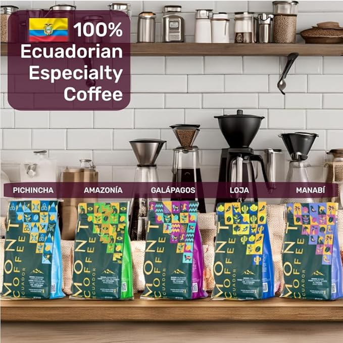 Mont Coffee - Pichincha Region | Latitude 0.0'00 | Specialty Single Origin Ecuadorian Arabica Coffee | Deluxe | Fresh Roast | Sourced Directly from Our Farms