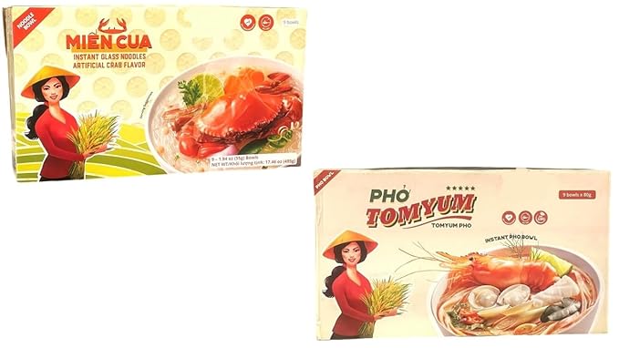 Asia Style Instant Noodles (COMBO INSTANT CLEAR NOODLES CRAB FLAVOR)
