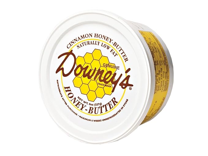 KauffmanTreats All-Natural Honey Butter Variety Pack From Downey's In Lancaster Pennsylvania Hand-Crafted In Small Batches 16 Oz.