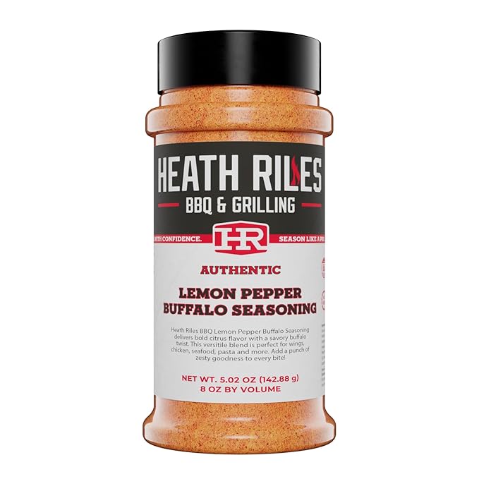 Heath Riles BBQ Rub - BBQ Buffalo Seasoning BBQ Lemon Pepper Buffalo Seasoning and BBQ Parmesan Garlic Seasoning